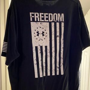 Under Armour Freedom Men’s T-Shirt - Black- Size L